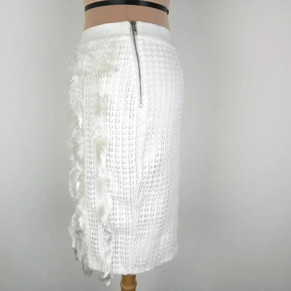English Factory Skirt Fringe Eyelet S
